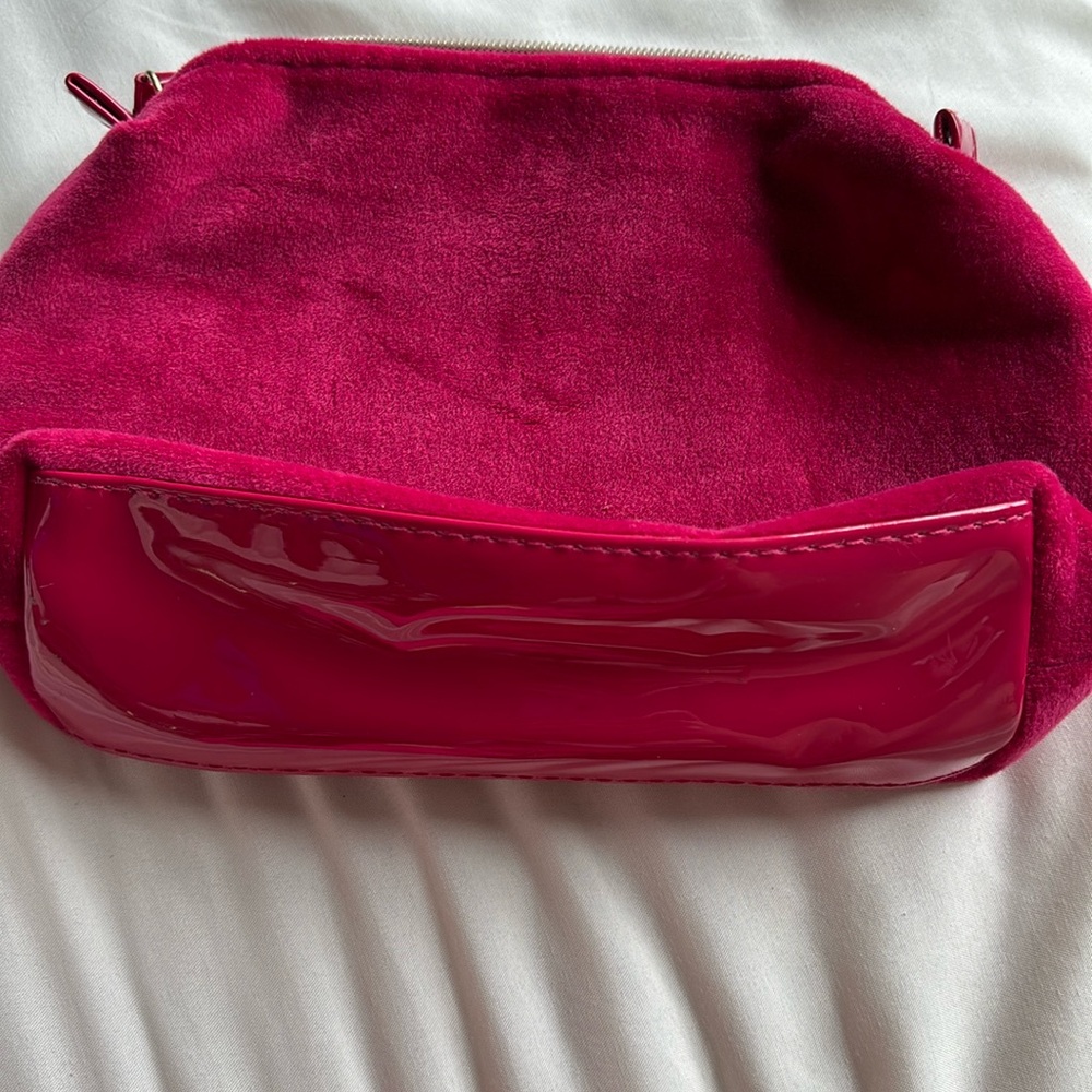 A pink makeup bag